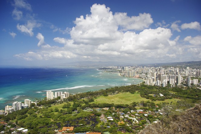 View of Honolulu from Diamond Head
