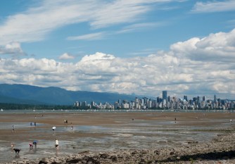 A view of Vancouver from Jericho Beach